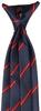 [KnotKnot] One-touch necktie 018493-20000-2917 01 Navy base, red stripe FREE