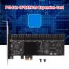 PCI-Express X1 to SATA 3.0 Expansion Card Controller Adapter Riser Expansion Card SA3116J PCIE Adapter 16 Port 6Gbps
