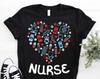 Nurse Love Heart Appreciation Nursing Life T-Shirt, Clinical RN LPN Medical Stuff Shirts, Emergency Workers Gifts, Funny Nurses School Tees,