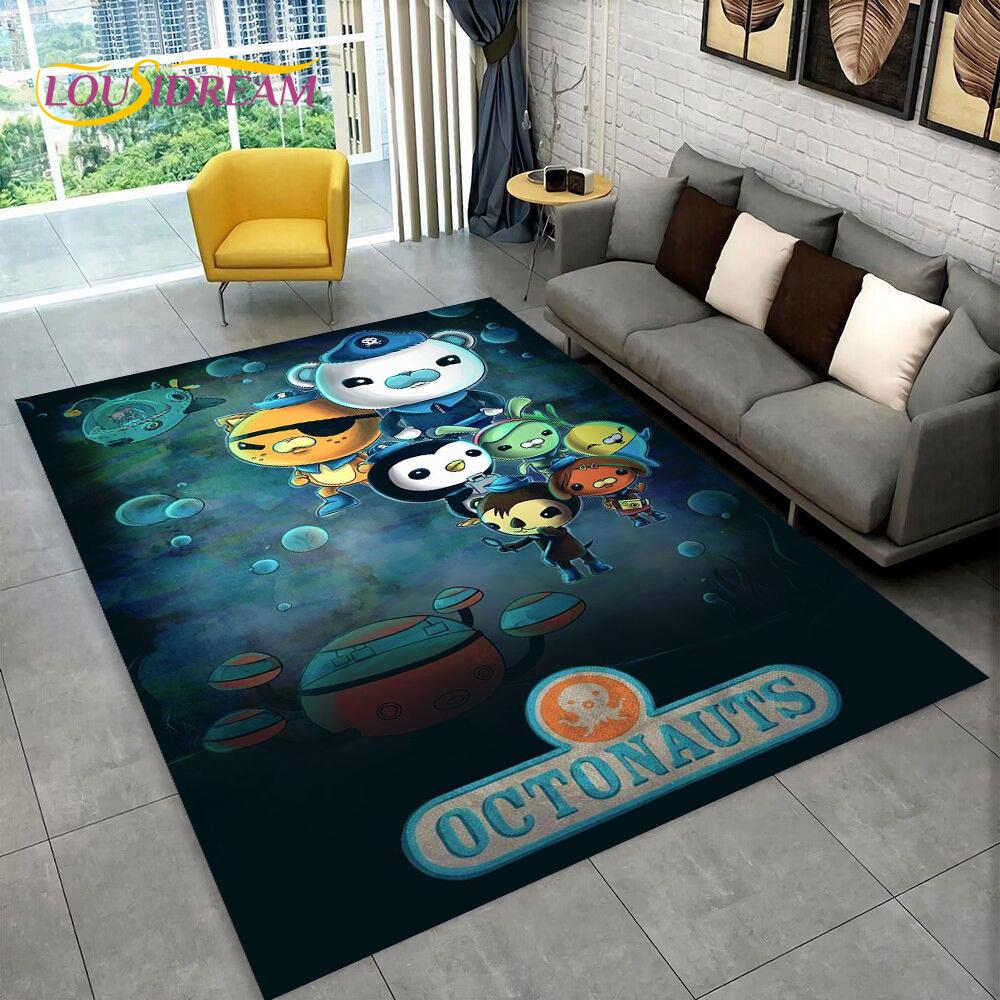 The Octonauts Barnacles Cute Cartoon Rug Carpet for Living Room Bedroom Home Decor,Floor Mat Non-slip for Sofa Doormat Gift Kids
