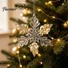 Decorative Tree Hanging Charms Faux Crystal Christmas Ornaments for Tree, Clear Snowflake/Starfish/Heart/Bird/Horse Decoration Decorations with