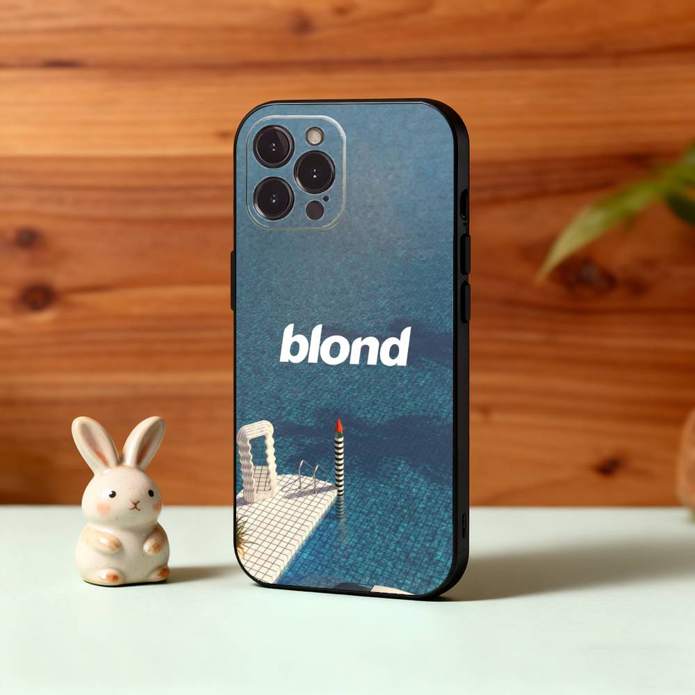 F-Frank Ocean B-Blonde Phone Case For iPhone17 16 15 14 13 12 11 Pro Max Plus,5G Soft Black Case