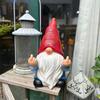 Outdoor Garden Gnome Statue Decoration- Funny Drinking Coffee Gnome Figurine Ornament for Indoor Outdoor Home Patio Yard Lawn - Lucky Gnome Unique