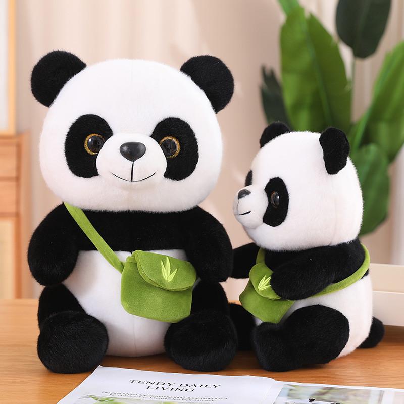 Panda Cute Big Plush Toy Realistic Design Souvenir Fiber Cotton Gift Stuffed