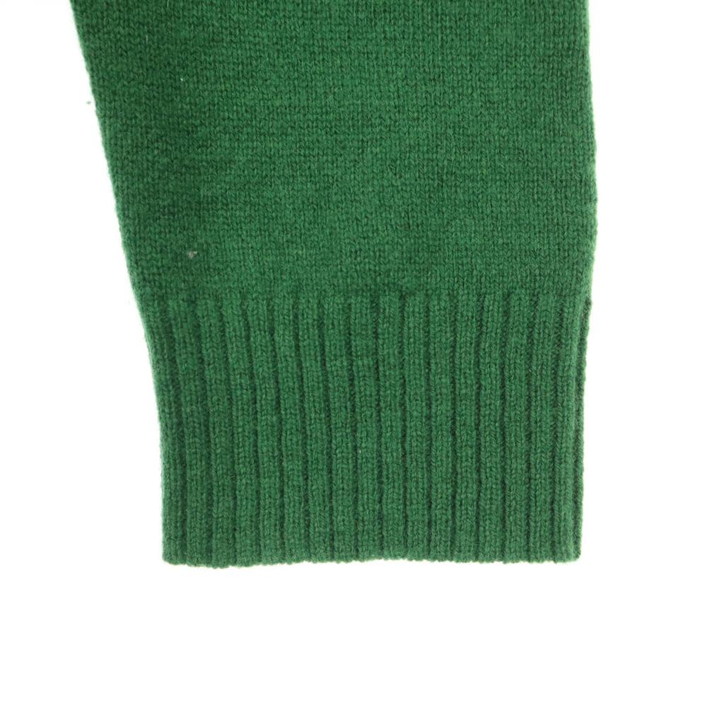 LACOSTE wool One-point logo crazy pattern Long sleeve sweater multicolor Men's Used