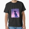 Cat Luminous Silhouette Classic Tshirt Made In Usaaus Tshirt S2xl