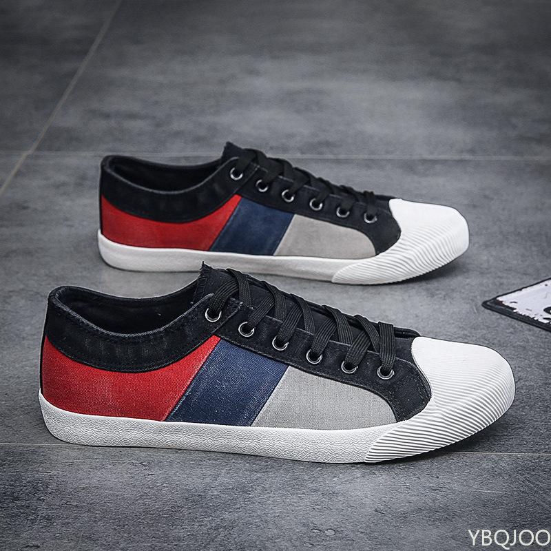 Spring and autumn casual shoes men fashion breathable walking flat shoes men's color matching sneakers men's 2024 tennis shoes