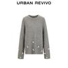 UR 2024 Winter Retro Sequin Embellished Knit Sweater