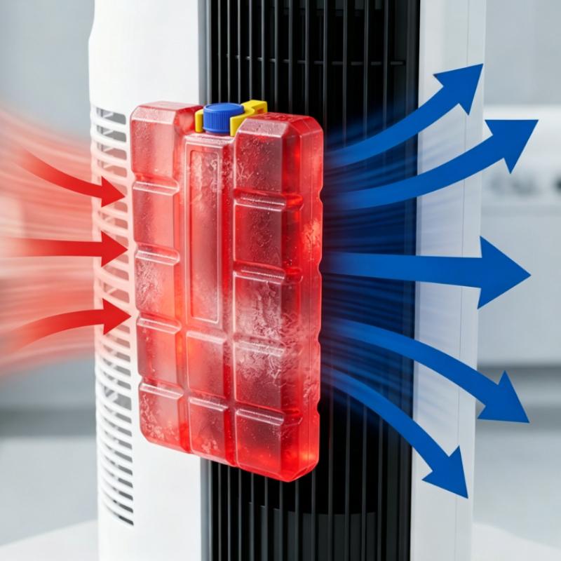 3D Printed Fan Ice Bag Clips, 6/8pcs Cooling Bag Holder Clamps,Secure Ice Pack Fastener Clips for Fan Cooling System Accessories