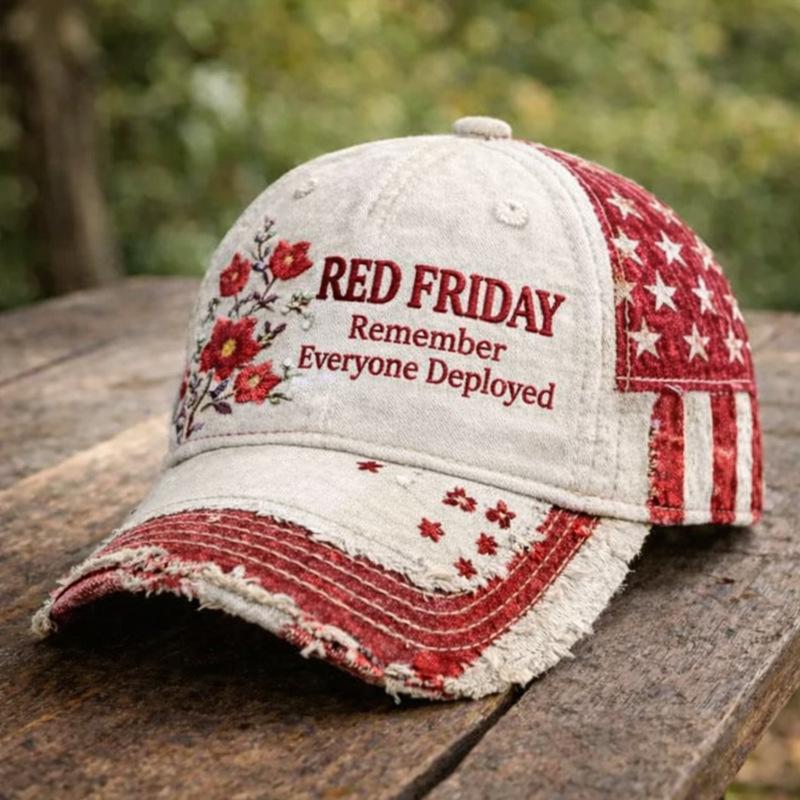 American Anniversary Baseball Cap D Printed Flag Floral Printed Cap Cap