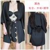 Women's Plus Size Satin Lace Sheer Padded Sleep Dress with Robe Lounge Set