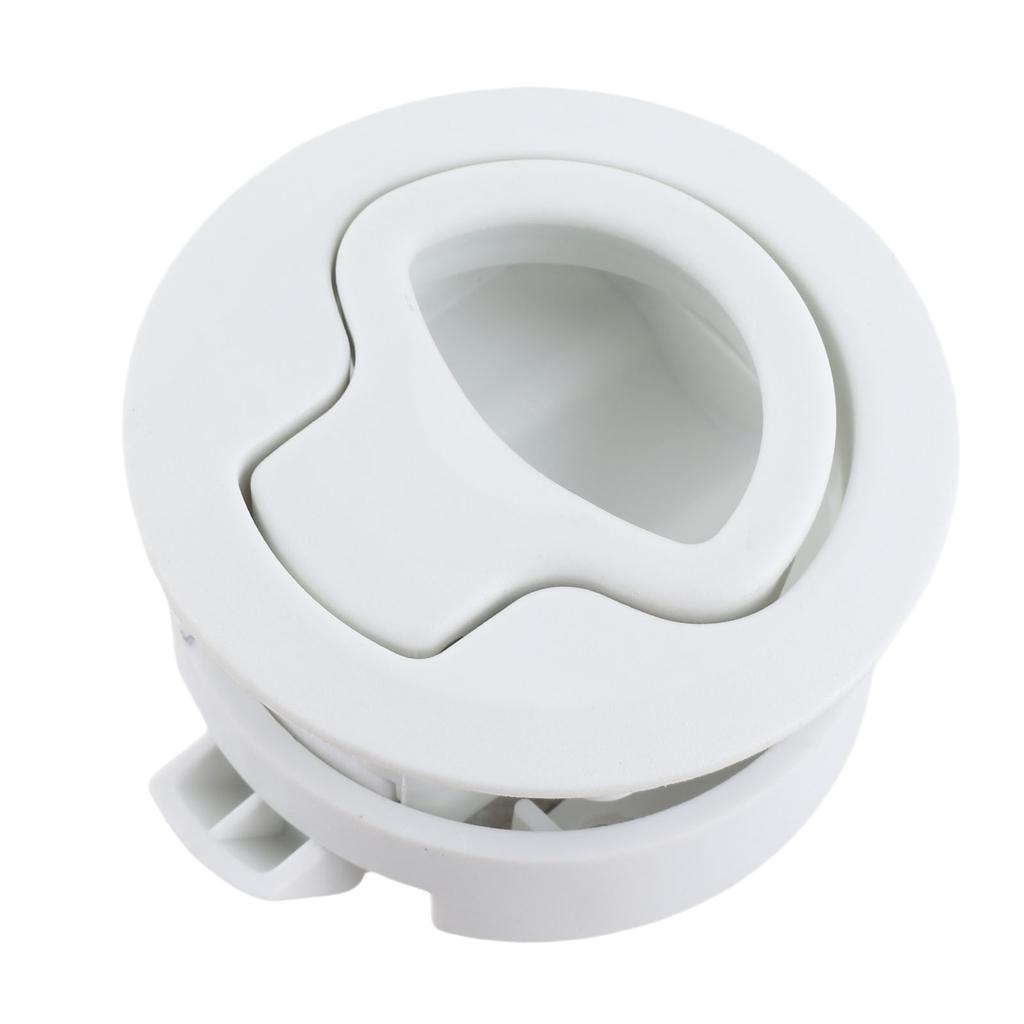Plastic Flush Pull Hatch Latch Slam Latch for RV Marine Boat RV White