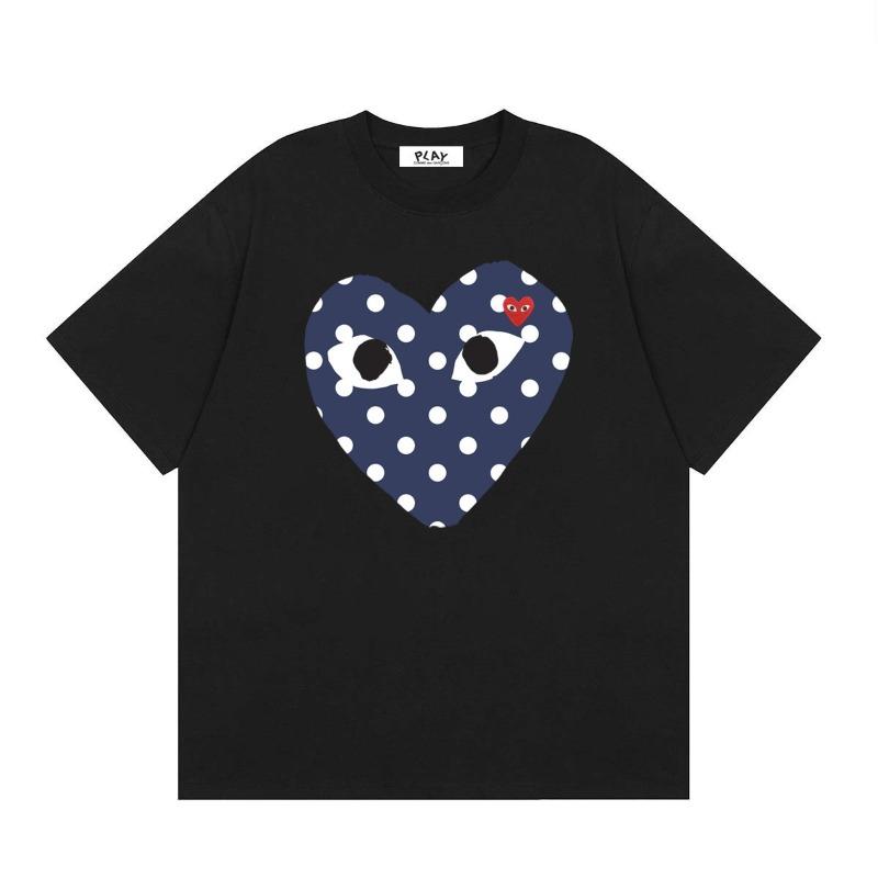VibeStreet NUEVA Camiseta 100% Algodón Camiseta de Hombre con Forma de Corazón para Mujer Nueva Marca Original Camiseta Tops para Hombre Verano Manga Corta Moda Ami Amoring