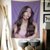 Olivia Isabel Rodrigo Wandteppich Ästhetischer Wandbehang Bedruckter Stoffdecke Dekorative Wandteppiche für Schlafzimmer Wohnzimmer Heimdekoration