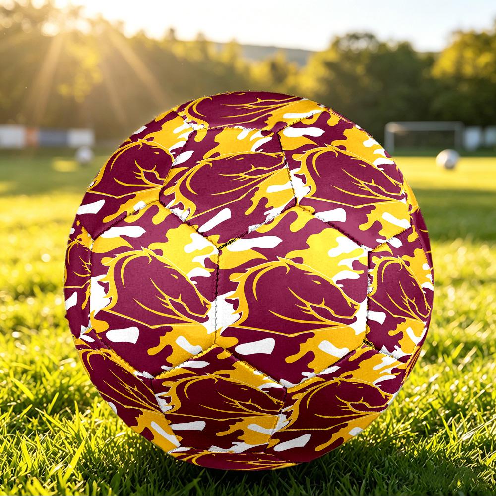 Brisbane Broncos Size 5 Sports Training Ball Shock Absorbing Durable Ball For Match Daily Practice Outdoor Activities