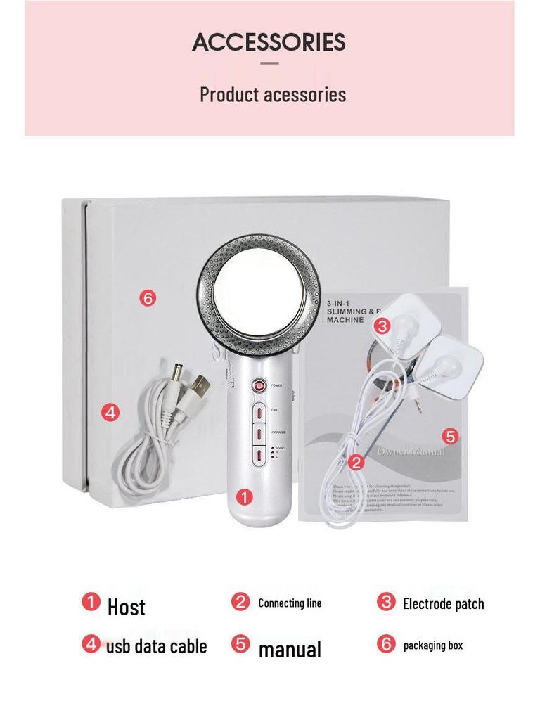 Cross-border Slimming & Shaping Facial Beauty Device with Microcurrent & Ultrasound Lipolysis