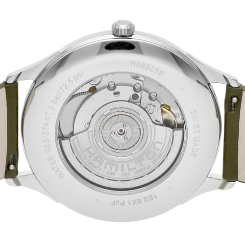 Hamilton Jazzmaster Thinline Auto Watch, White Dial, Stainless Steel, Sapphire Crystal, Automatic, 5 ATM Water Resistance, 40mm, Swiss Made, H38525811