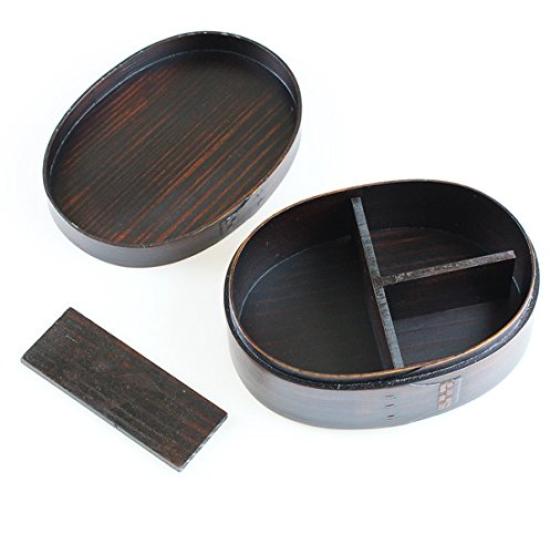 Fujishiro Kogei Magewappa Oval Lunch Box (Large) Lacquered, Finished in Japan