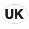 UK Oval Car Sticker Reflective British Car Decal
