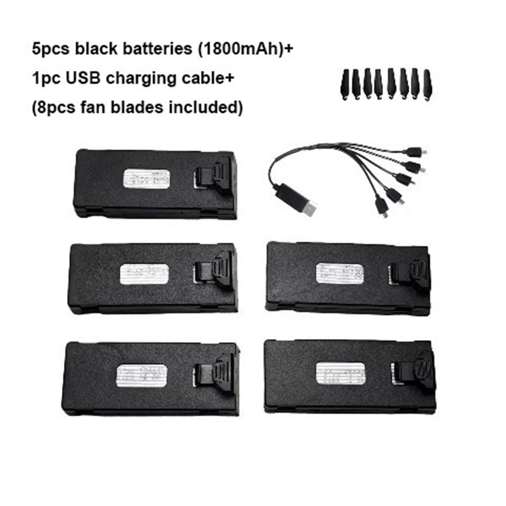 Fekete Lítium Akkumulátor E88 e88PRO E99 E525 S89 Drón Alkatrészek Kiegészítők