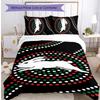South Sydney Rabbitohs Set Lenzuola Stampato 3 Pezzi Copripiumino Morbido Traspirante Federe Set Lavabile Decorazione Camera da Letto Regalo per la Casa