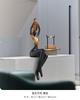 Modern Minimalist Art Hanging Feet Sitting Figure Ornament Creative Decoration