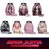 Demon Slayer Anime Cartoon Backpack Set For Students Durable Breathable And Lightweight