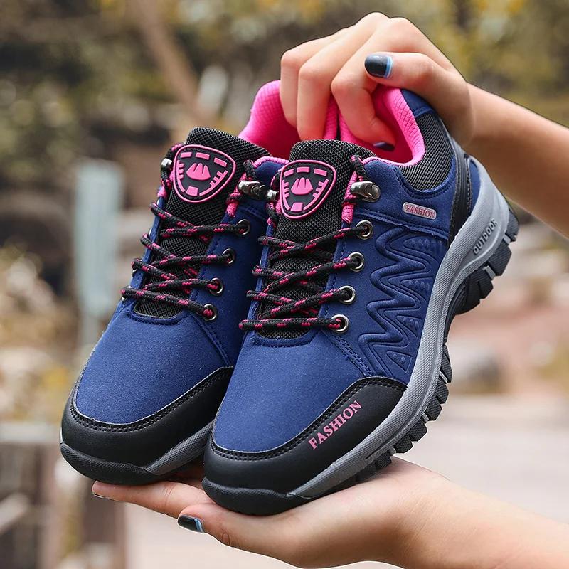 Women's Outdoor Sneakers Fashionable Non Slip Durable Hiking Shoes High-quality Design Platform Low Cut Casual Women's Shoe