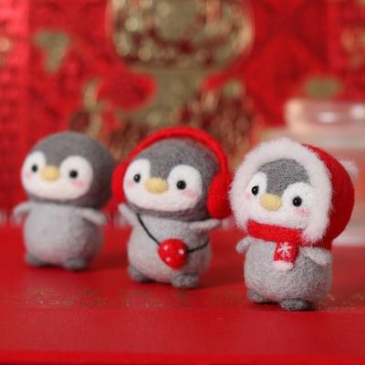 Cartoon Toy Doll Needle Felting Kit Not Finished Felting Starter Kit Cute Wool Felting Kit