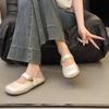 Fairy Wind Velcro Thick-soled Inner Heightening Bag Head Half Slippers Female Summer 2025 Lazy Drag Women's Shoes Wear Half Slippers