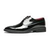 Fashion New Men's Wedding Shoes Black Gold Patent Leather Derby Shoes Lace-up Solid Business Formal Shoes for Men Size 38-46