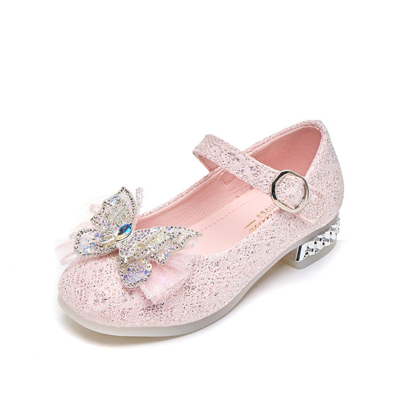 

Girl s Summer Beach Sandals Medium-Large Sizes With Glitter Slippers And Flip Flops 30 рожевий