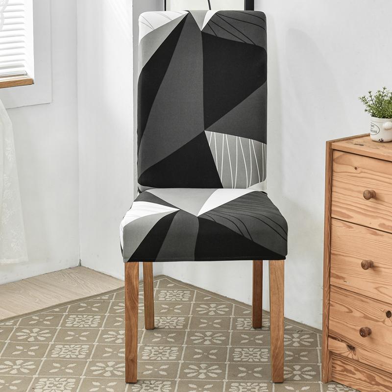 Чехол для стула для столовой устойчивый к загрязнениям чехол для сиденья стула для гостиной свадьбы кухни отеля церемонии банкета офиса съемный Universal 790₽
