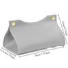 High Quality PU Leather Handbag Purse Tissue Box Holder Home Solid Color Storage Box Napkin Holder Tissue Boxes Napkin Holder
