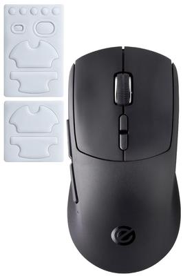 Elecom V Custom Wireless Gaming Lightweight 26000 650 50G Distance Claw Mouse, 2.4GHz/Wired, Rechargeable, 54g, Design, DPI, IPS, Sensor, Grip, Black,