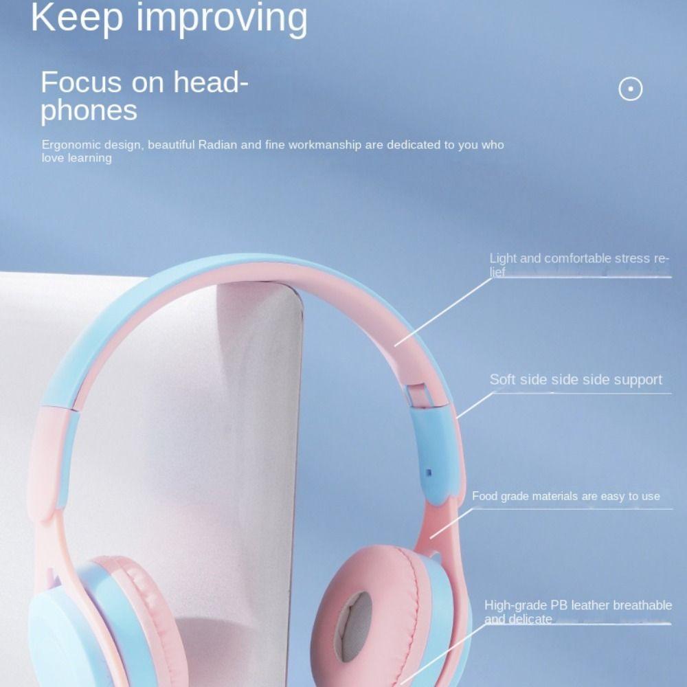 Folding Style Headworn Wired Headset Wired Wired Headworn Earphones  Students