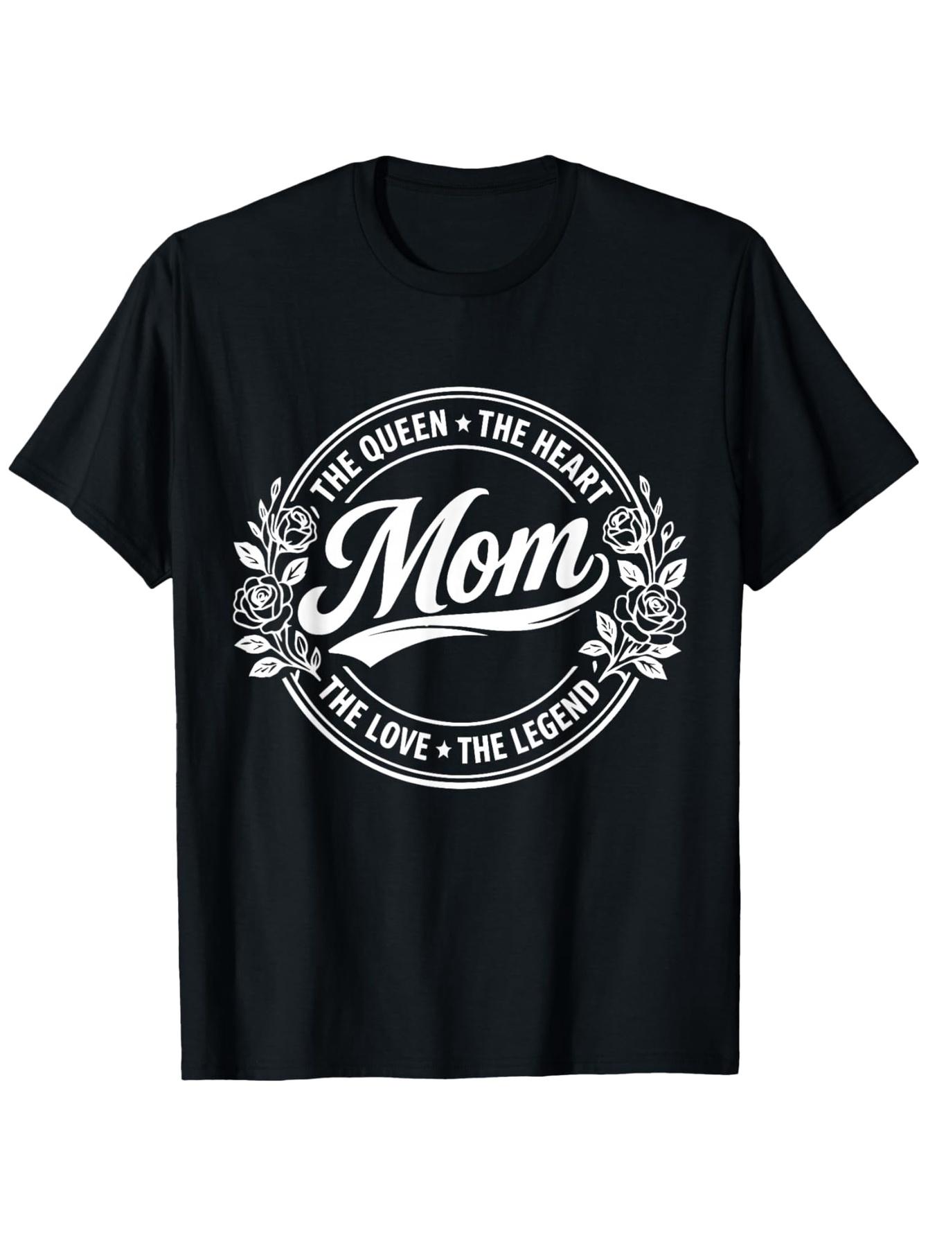 

Mom The Queen The Heart The Love Legend Mother s Day 2026 T-Shirt 5XL різнокольоровий