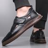 Fashion Summer Fashion Men Business Casual Sandals Comfort Breathable Mens Shoes Leather Outdoor Sandals Antiskid Beach Hollow Out Shoes