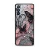 Custodia alla moda con fiore di farfalla per Oppo A17 A31 A54 A57 A78 A79 A98 Find X5 X6 Reno 6 7 8 10 11 12 13 F Pro 5G Morbido TPU