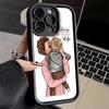 Phone Case for iPhone 17 Air 16E 15 16 Pro Max Baby Mom Girls Cover 14 Plus 13 12 Mini Soft Shell Silicone Fundas