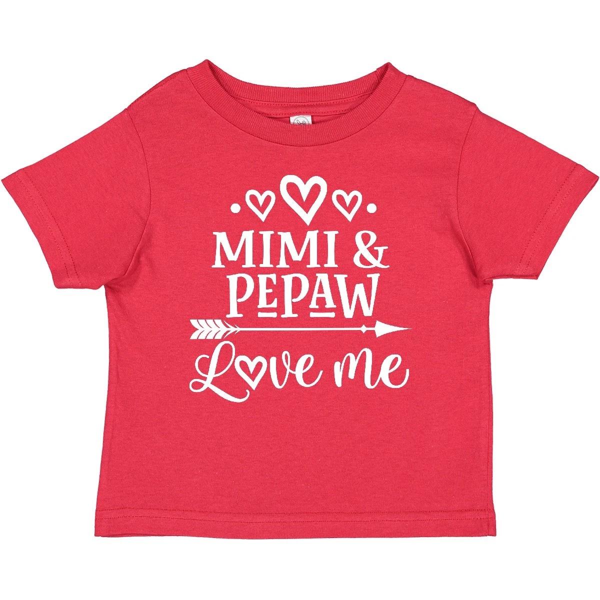 Inktastic Pepaw And Mimi Love Me Baby T-Shirt Loves Grandkids Clothes Valentine 150