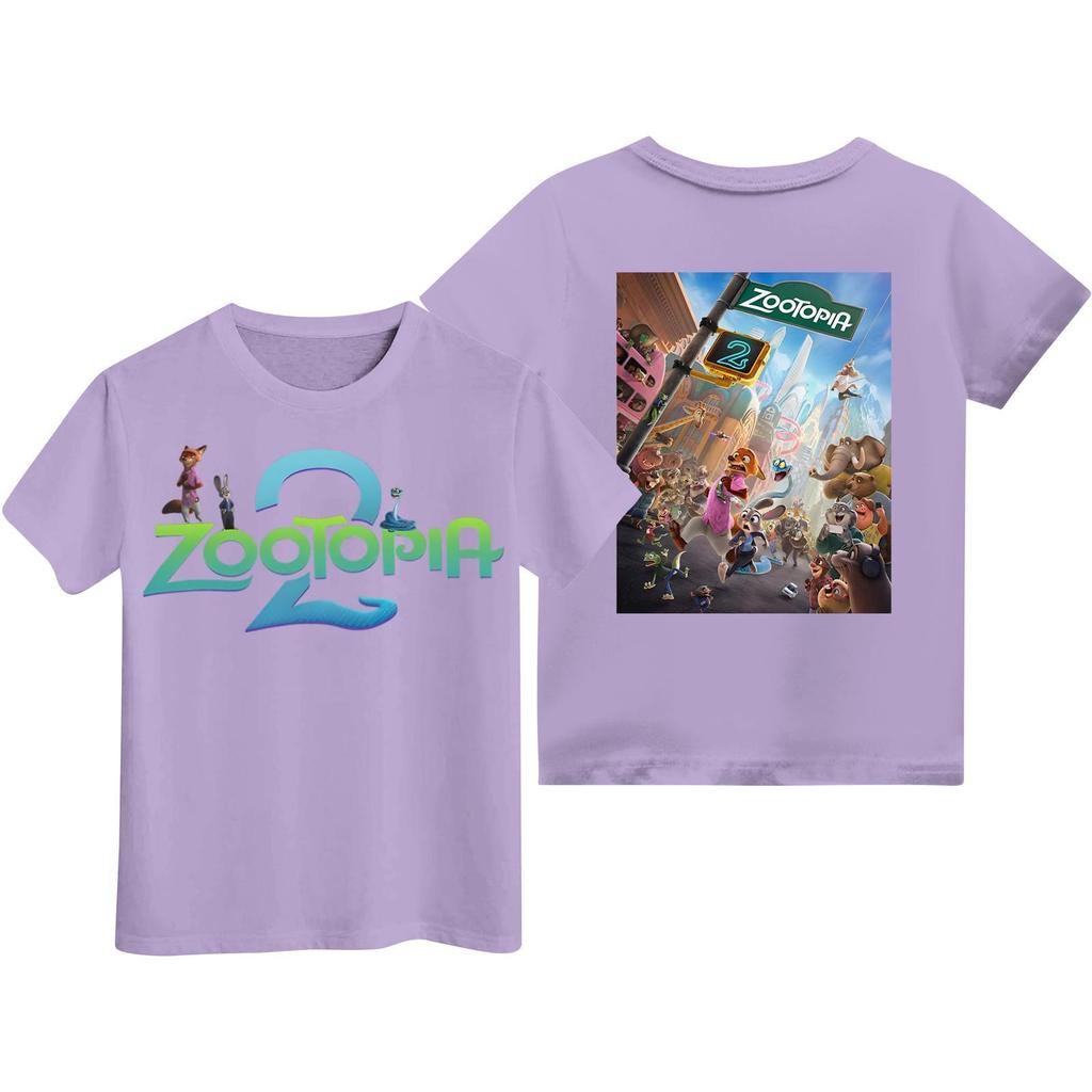Children's Casual Fashion Cartoon Print Short-sleeved T-shirt Top