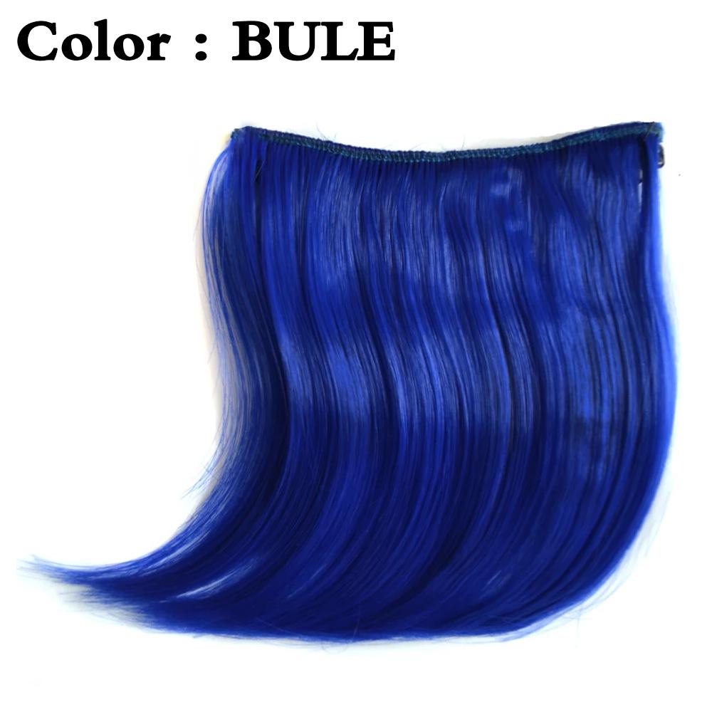 MISSQUEEN Bunte synthetische kurze Haarteile zum Anklipsen, Haarschmuck für Frauen für den täglichen Gebrauch