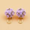 Damen Ohrstecker Frisch Pastoral Floral Goldlegierung