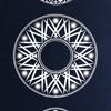Dyeing Anbo Hand Towel Edge Authentic Dyed Cotton Tokuoka Made in Japan 35cm x 100cm "Circle Kiriko" 100%