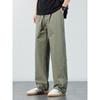 Casual pants men's summer loose and versatile simple solid color straight trousers