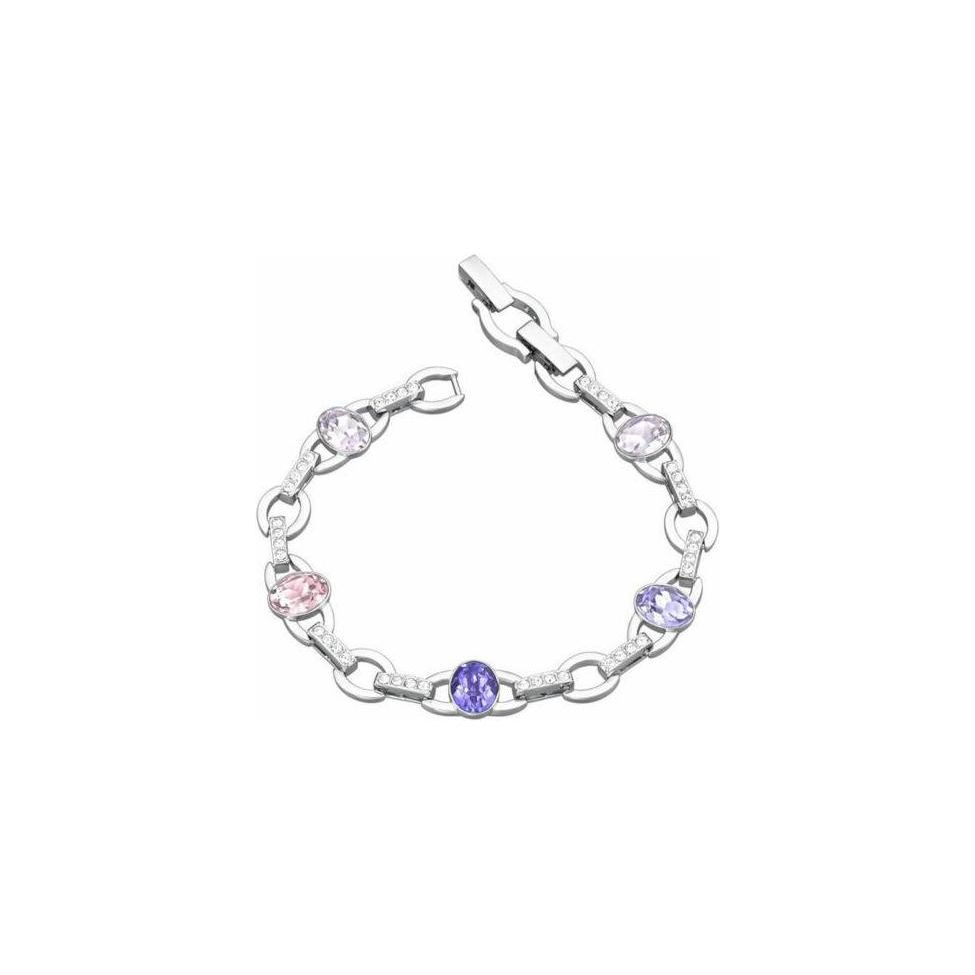 

Swarovski Henriette T Series Dreamy Bubble Gradient Pink Purple Oval Cut Large Crystal Inlaid Bracelet Women Bracelets 5299327 Box (Random Color)