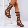 Fashion High Heels Women Platform Wedges Sandals Summer New Trends Ankle Shoes Fashion Elegant Slippers 2025 Designer Sandalias De Mujer