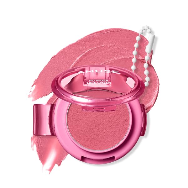 Powder Lip Cheek 08 Girlfriend [AMUSE Official] & (13 Colors)