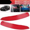 2x Rear Bumper Left & Right Reflector Tail Stop Brake Light Lamp Car Red Lens for BMW E70 X5 2007-2013 63217158949 63217158950